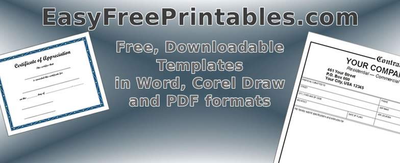 Easy Free Printables
